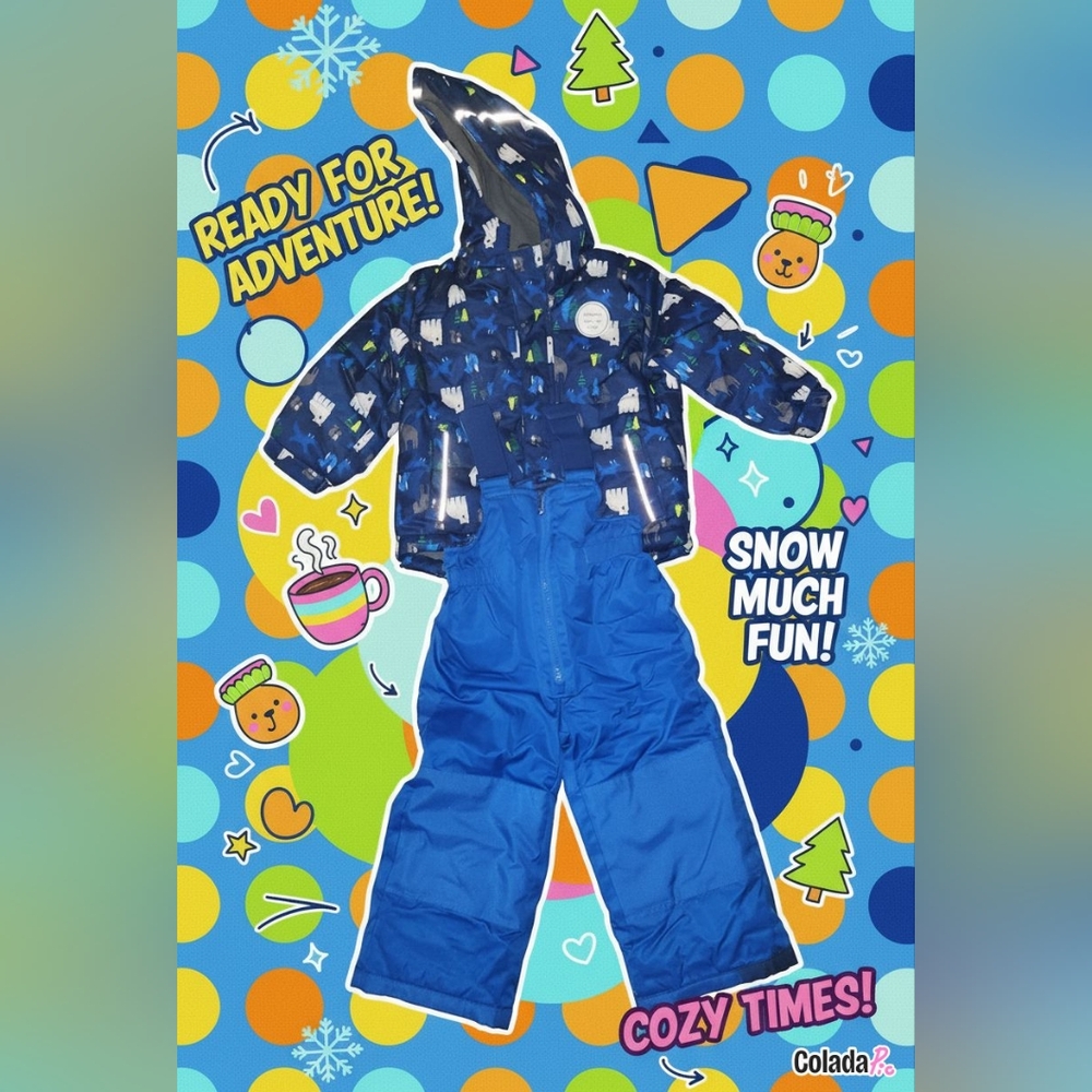 Blue Winter Snowsuit for Kids